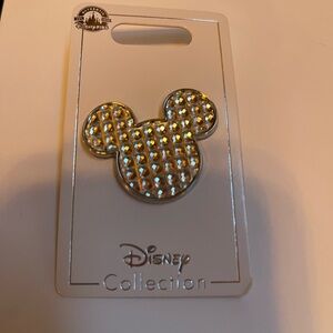 Disney Parks Pin Mickey Mouse Ears Icon Jeweled Head Trading Pin
